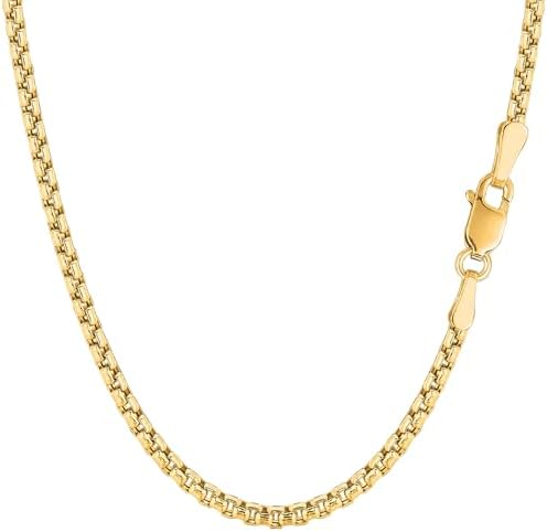 Amazon.com: Jewelry Affairs 14k Yellow Real Gold Sparkle Chain